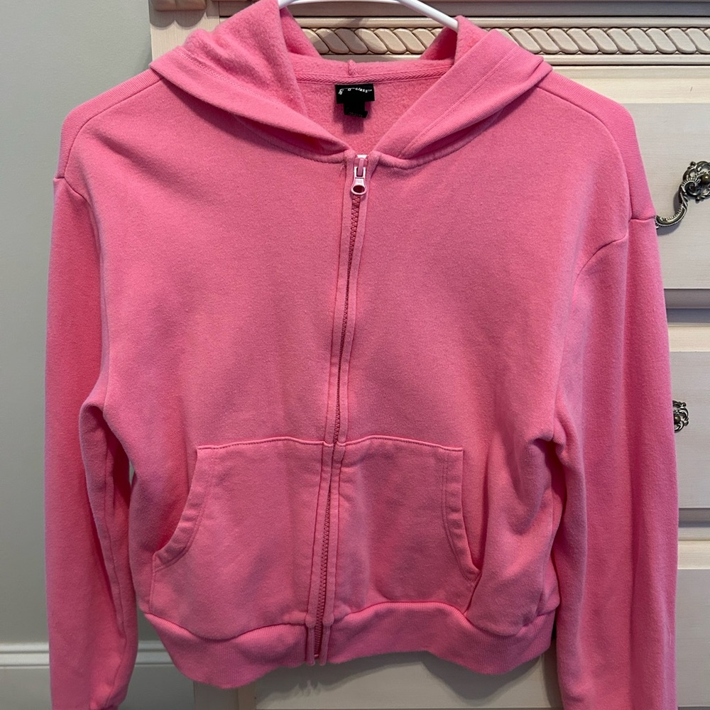Art Class Pink Zip-Up Hoodie for Kids